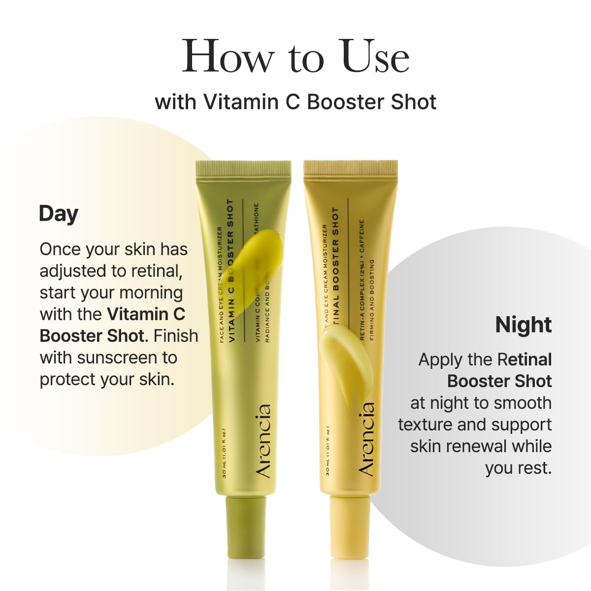 Vitamin C and Retinal Booster Shot Duo - for Dark-Spot Care and Tightening Fine Lines, Pore, Wrinkles - Gift Set