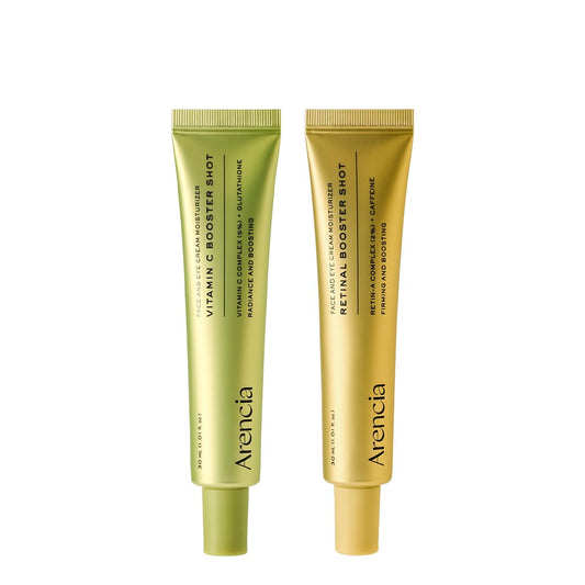 Vitamin C and Retinal Booster Shot Duo - for Dark-Spot Care and Tightening Fine Lines, Pore, Wrinkles - Gift Set