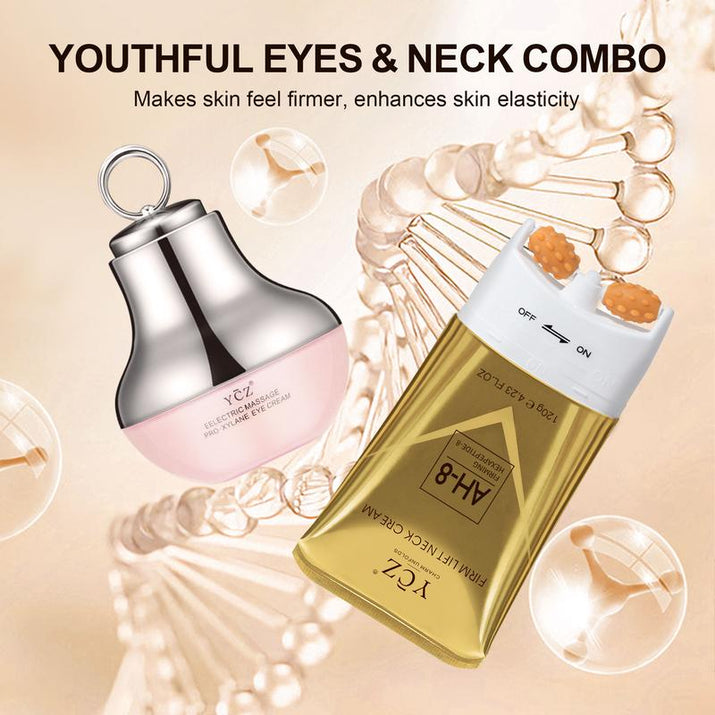 YCZ 2-In-1 Neck & Eye Tightening Set, Erase Fine Lines | Firm & Hydrate | Gentle Revitalizing Care | Say Bye to Turkey Neck & Eye Lines